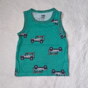 Blue with grey trucks tank top 2T